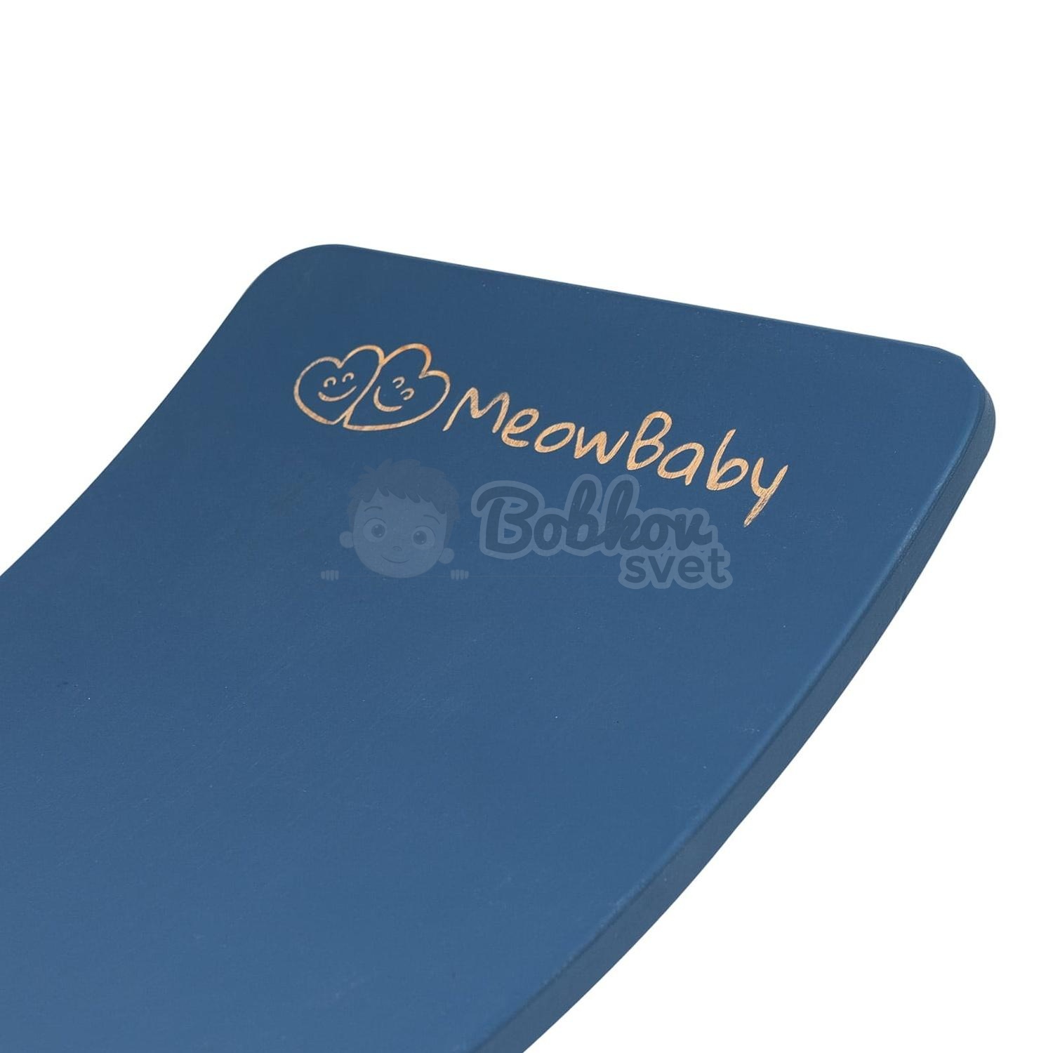 Drevená balančná doska pre deti MeowBaby® s filcom (80x30cm) - BLUE