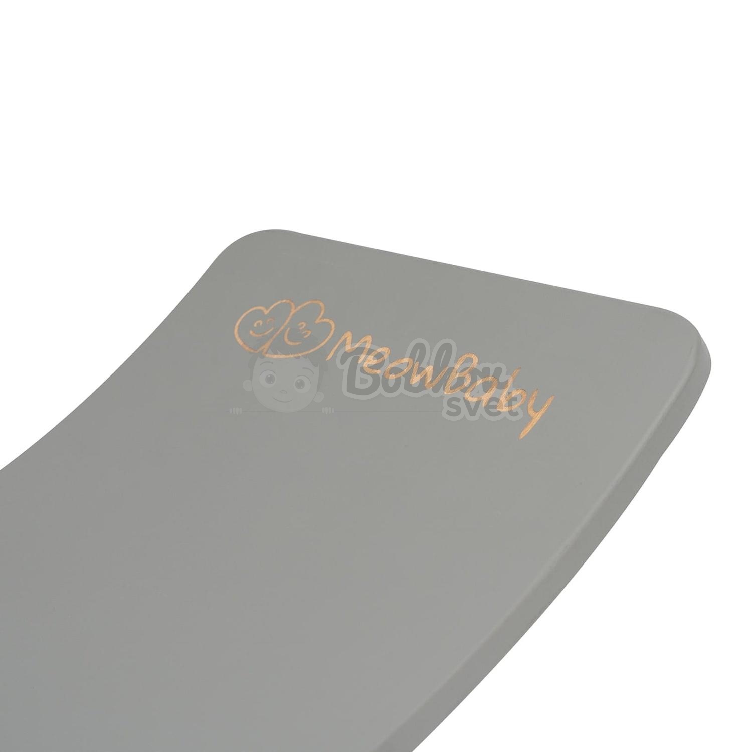 Drevená balančná doska pre deti MeowBaby® s filcom (80x30cm) - GRAY
