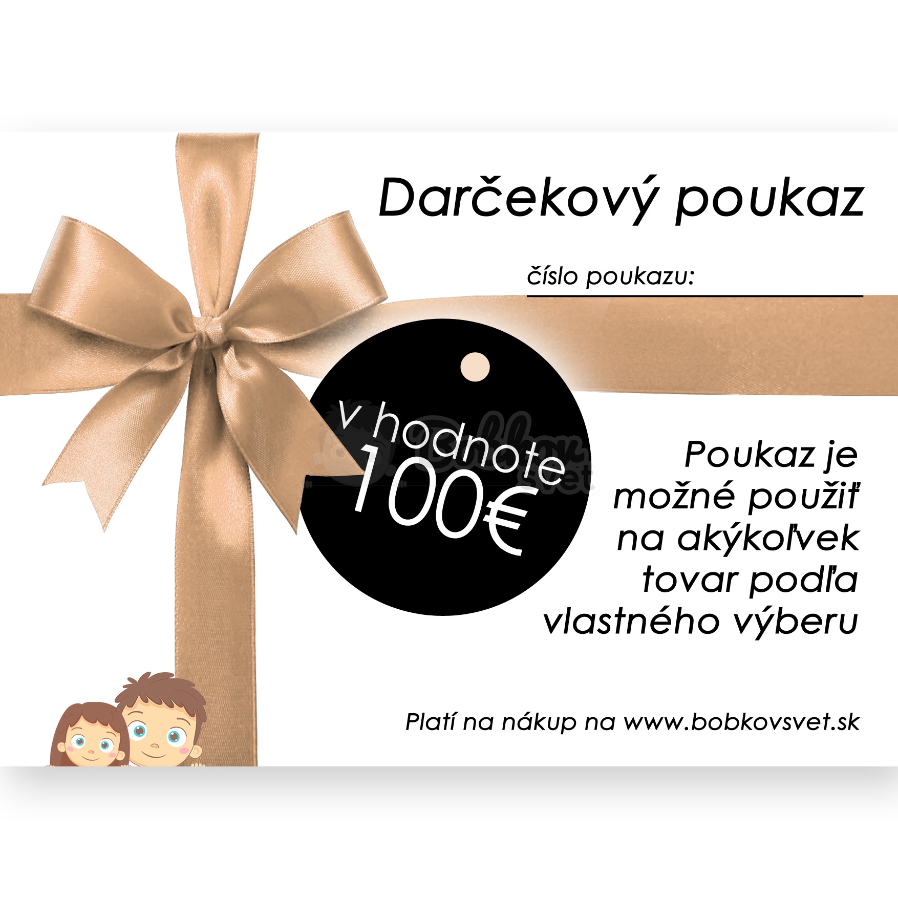 Darčekový poukaz v hodnote 100€