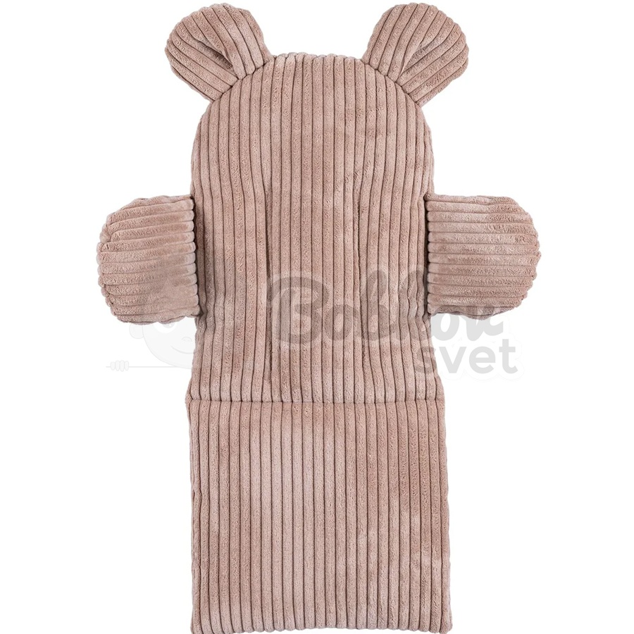 Detská hojdačka Bear Swing s pásom - Corduroy Estetic PINK