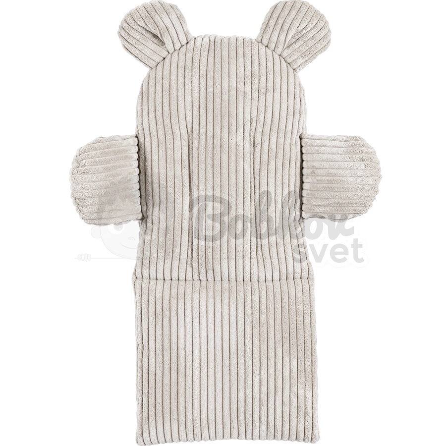 Detská hojdačka Bear Swing s pásom - Corduroy Estetic ECRU