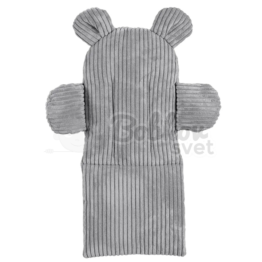 Detská hojdačka Bear Swing s pásom - Corduroy Estetic GRAY