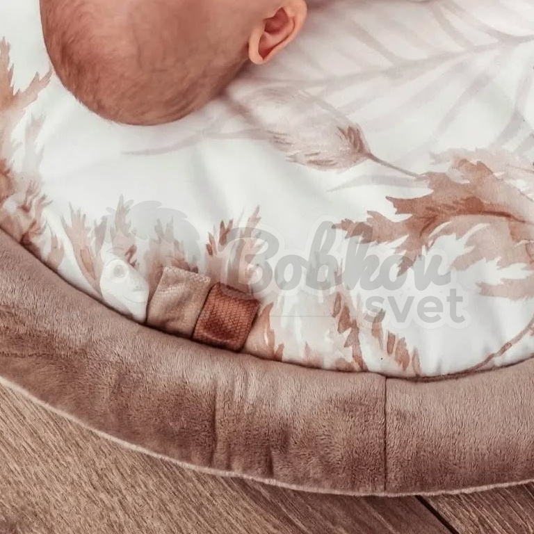 Hracia podložka na zem / deka s hrazdičkou pre bábätká - BOHO