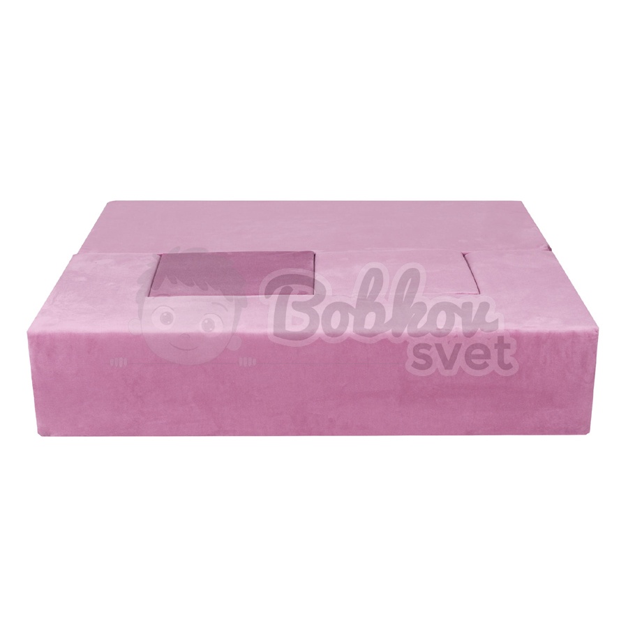 Detská rozkladacia pohovka + 2 taburetky - SOFA PINK 96 cm