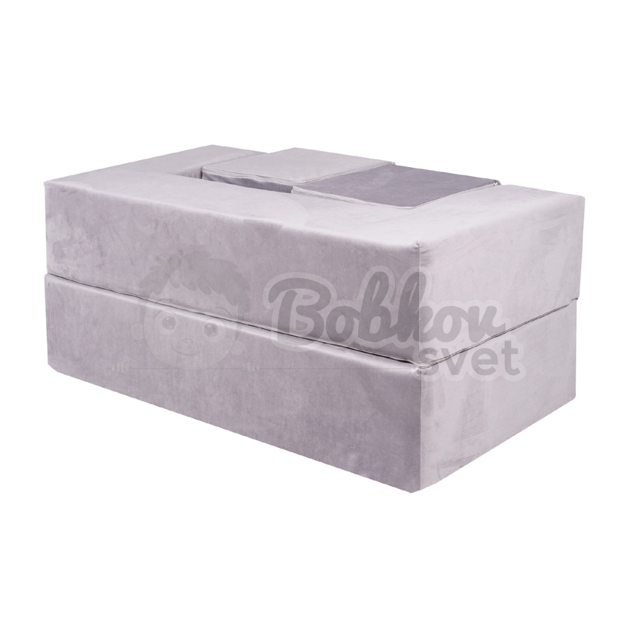 Detská rozkladacia pohovka + 2 taburetky - SOFA GRAY 96 cm