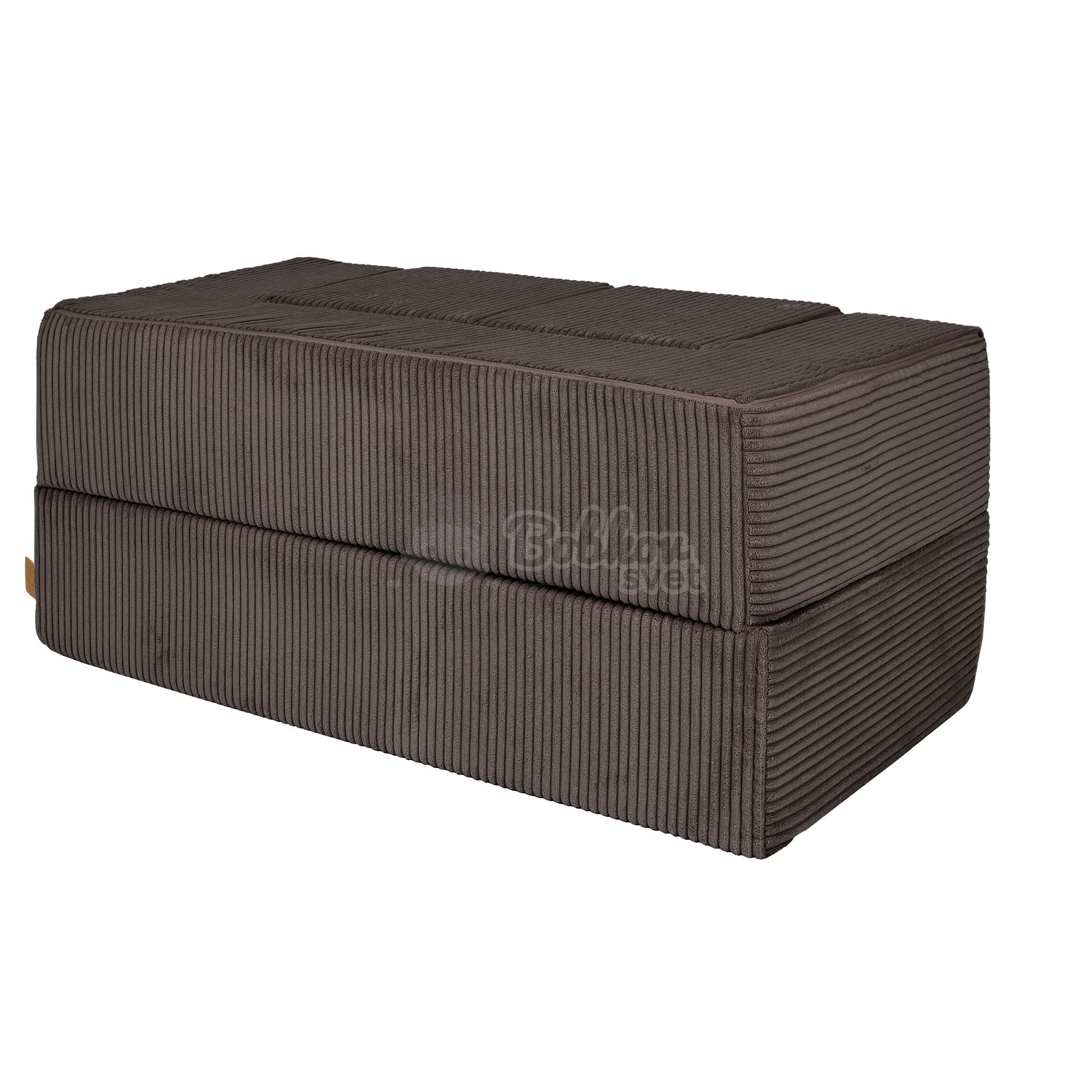 Detská rozkladacia pohovka + 2 taburetky - Corduroy Estetic - BROWN 96 cm