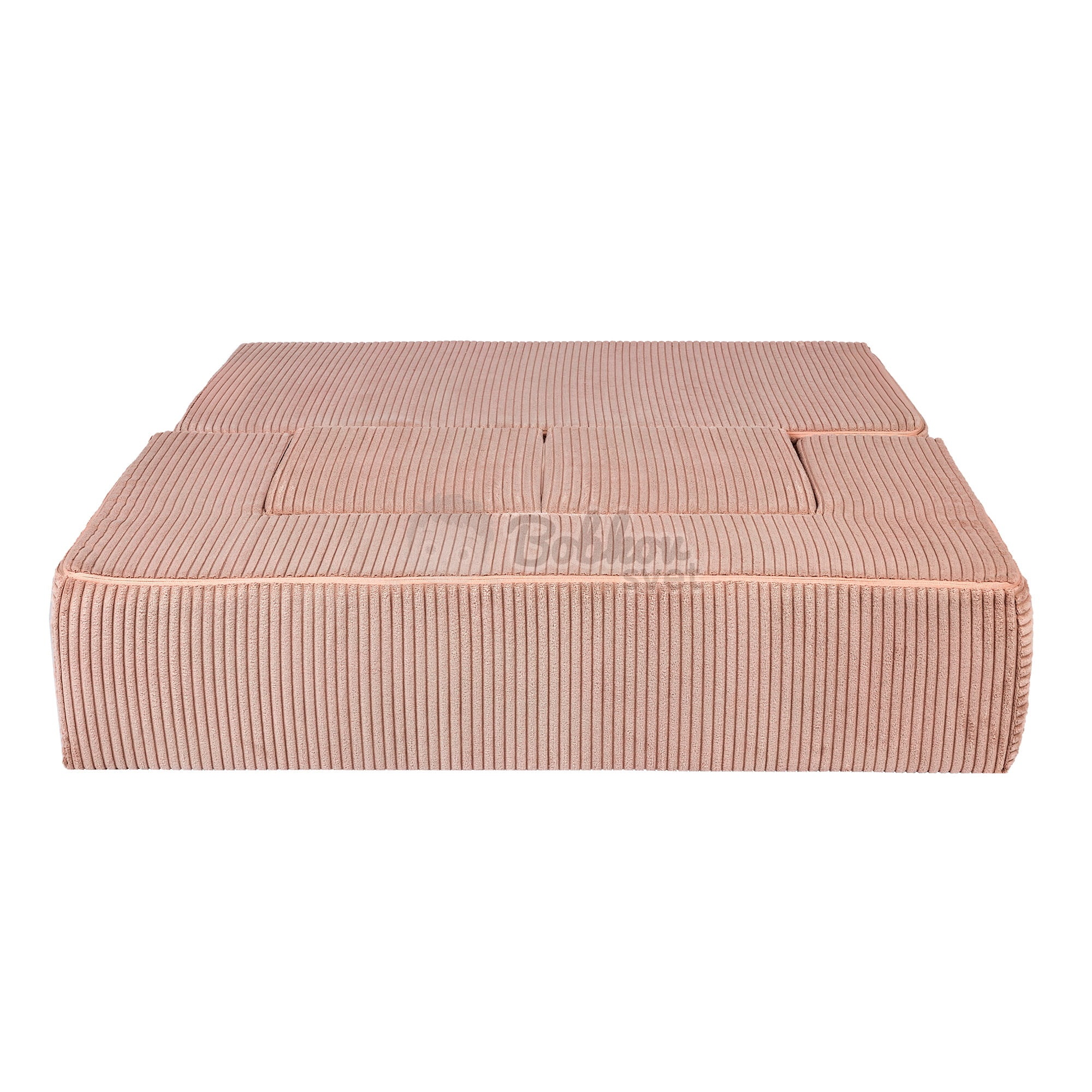 Detská rozkladacia pohovka + 2 taburetky - Corduroy Estetic - PINK 96 cm