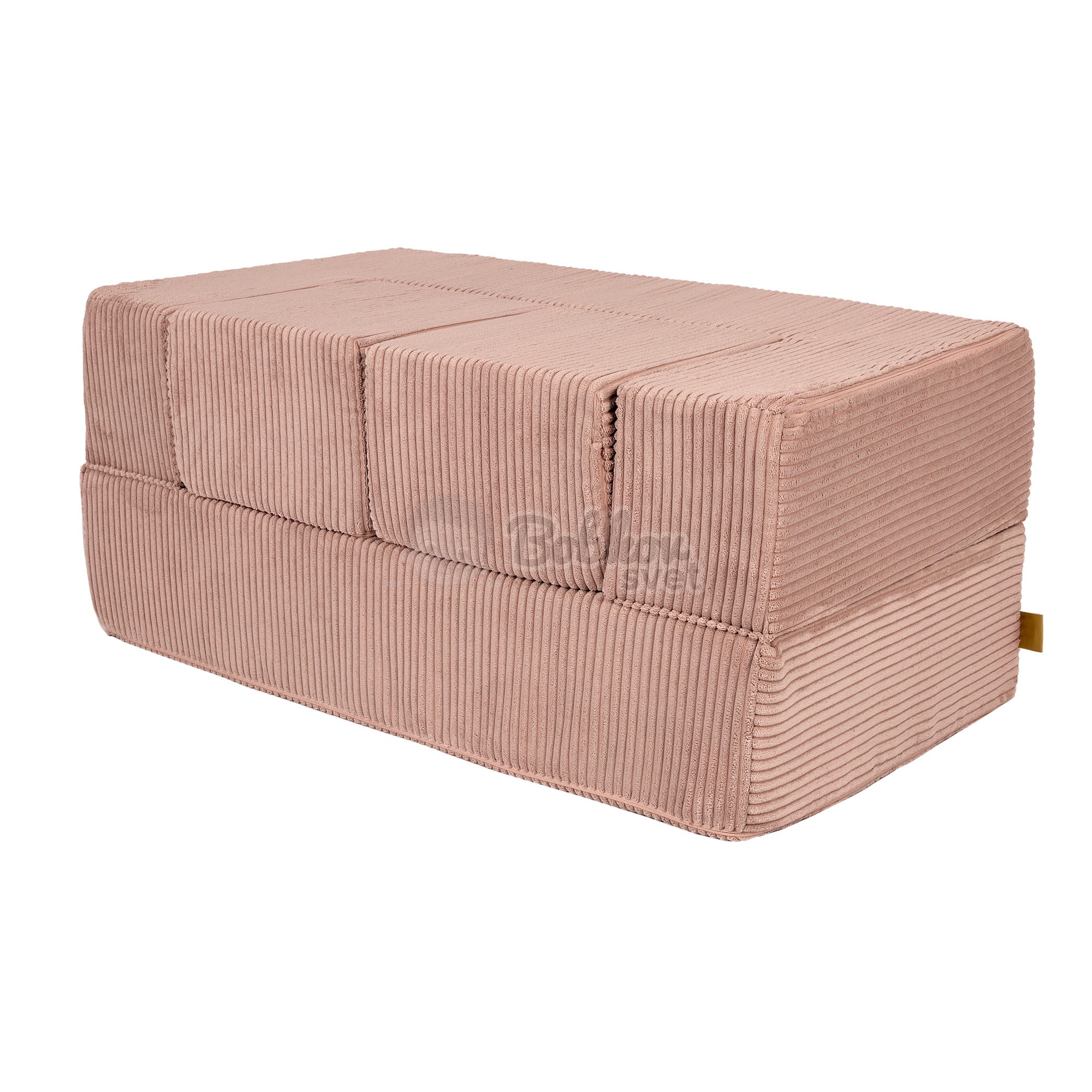 Detská rozkladacia pohovka + 2 taburetky - Corduroy Estetic - PINK 96 cm