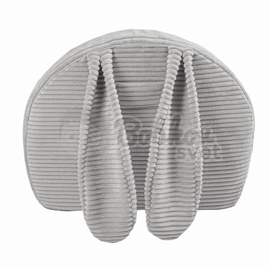 BUNNY detské kresielko do izby - menčester / Corduroy - GREY