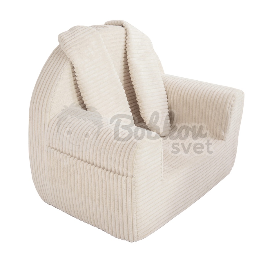 BUNNY detské kresielko do izby - menčester / Corduroy - BEIGE