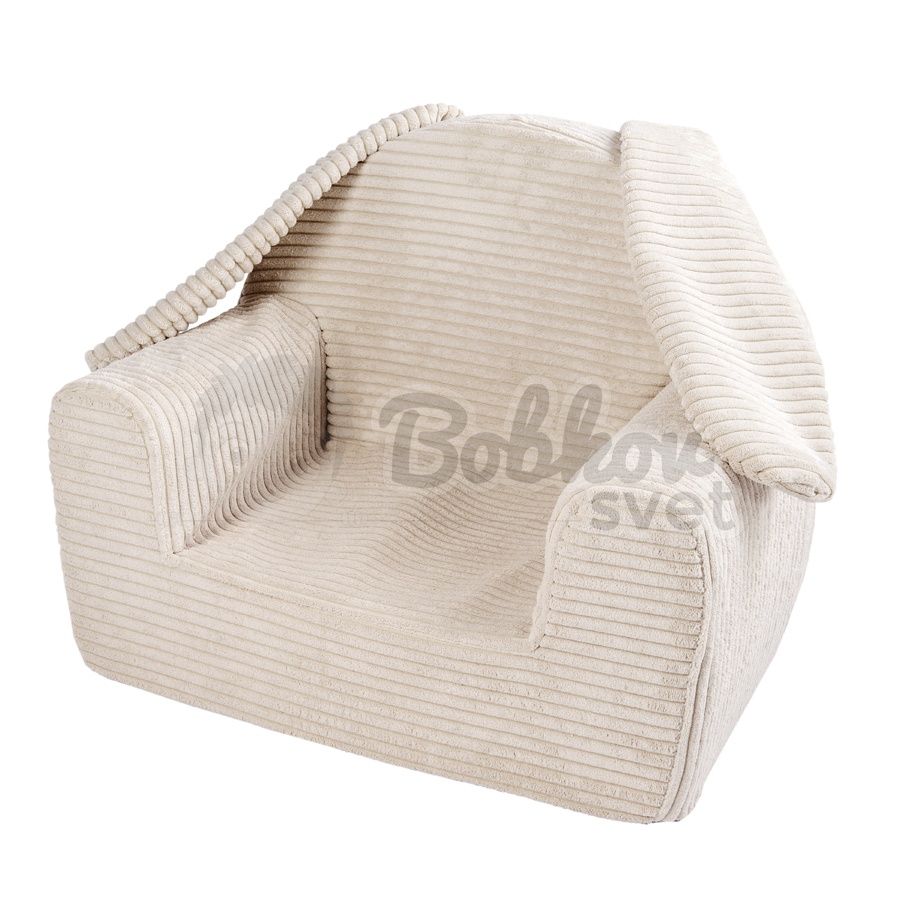 BUNNY detské kresielko do izby - menčester / Corduroy - BEIGE