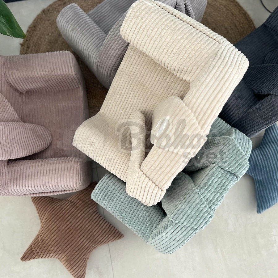 BUNNY detské kresielko do izby - menčester / Corduroy - BEIGE