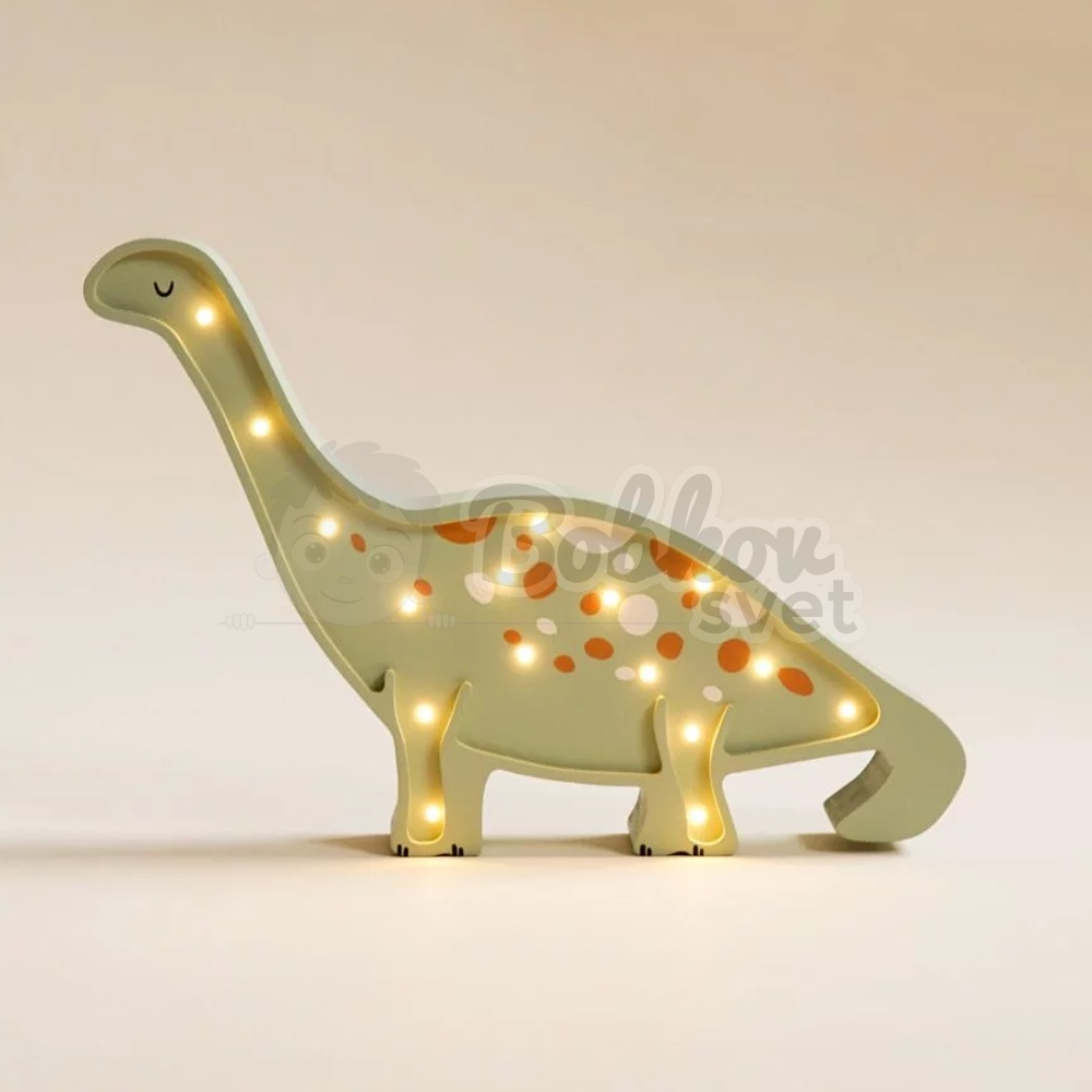Detské drevené svetlo / stolná lampička roomGAGA - DINO