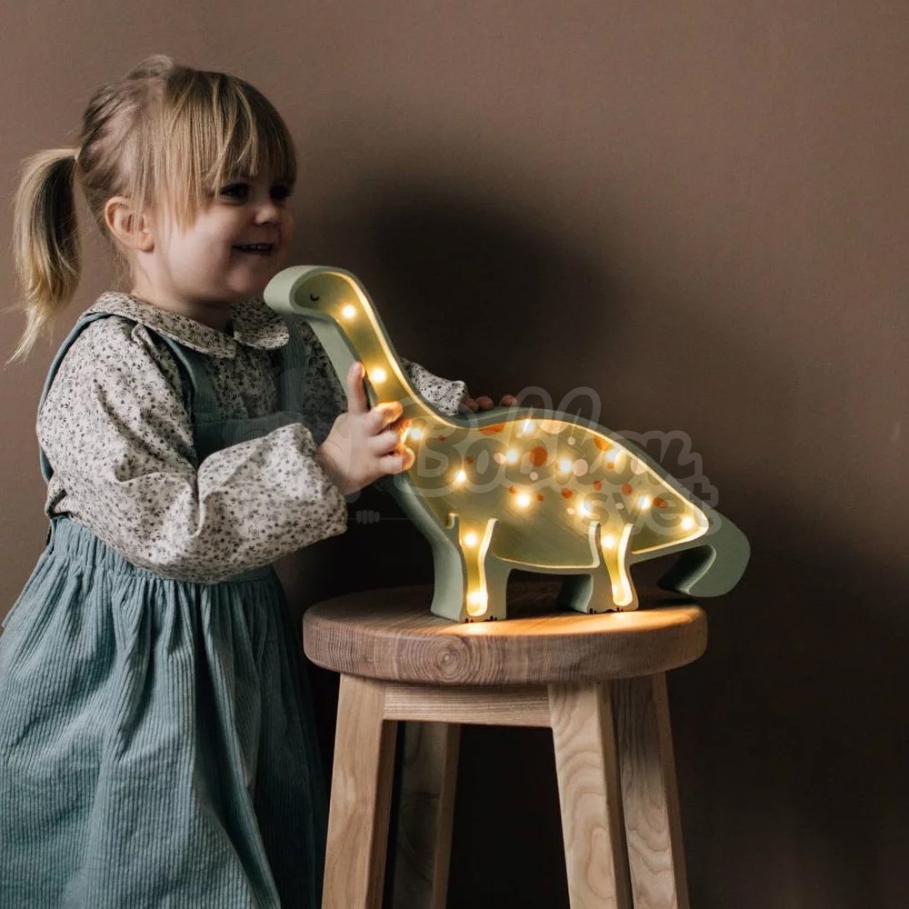 Detské drevené svetlo / stolná lampička roomGAGA - DINO