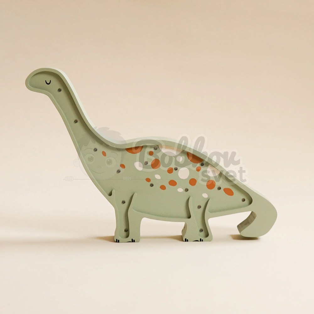 Detské drevené svetlo / stolná lampička roomGAGA - DINO