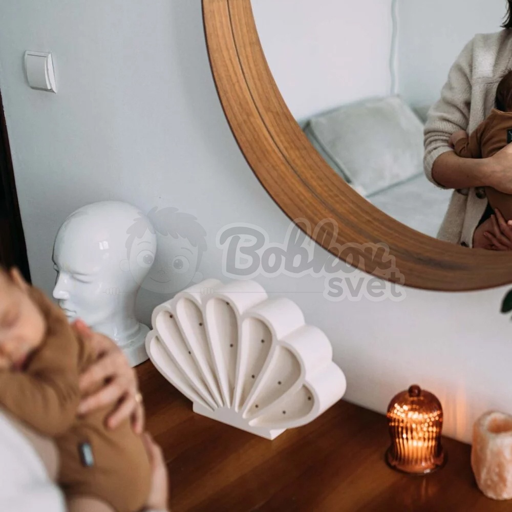 Detské drevené svetlo / stolná lampička roomGAGA - MUŠĽA