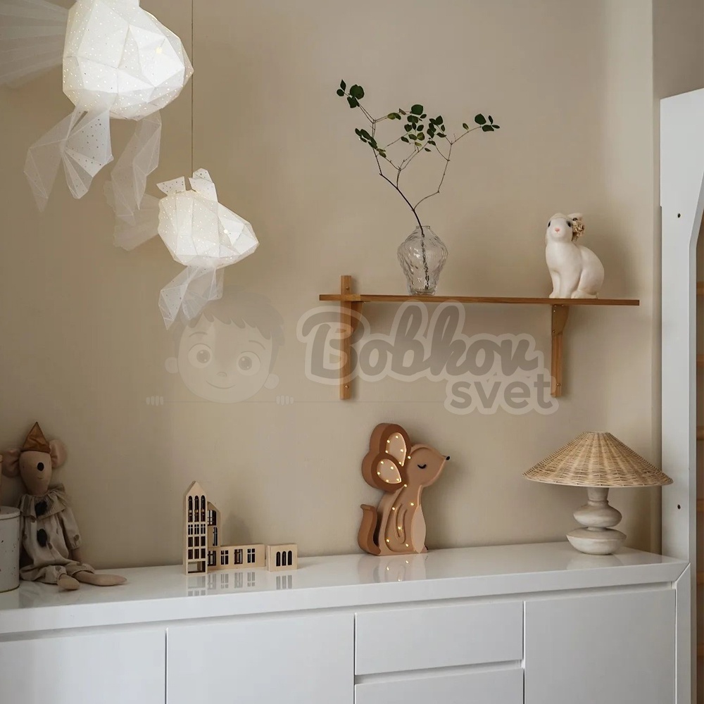 Detské drevené svetlo / stolná lampička roomGAGA - MYŠKA