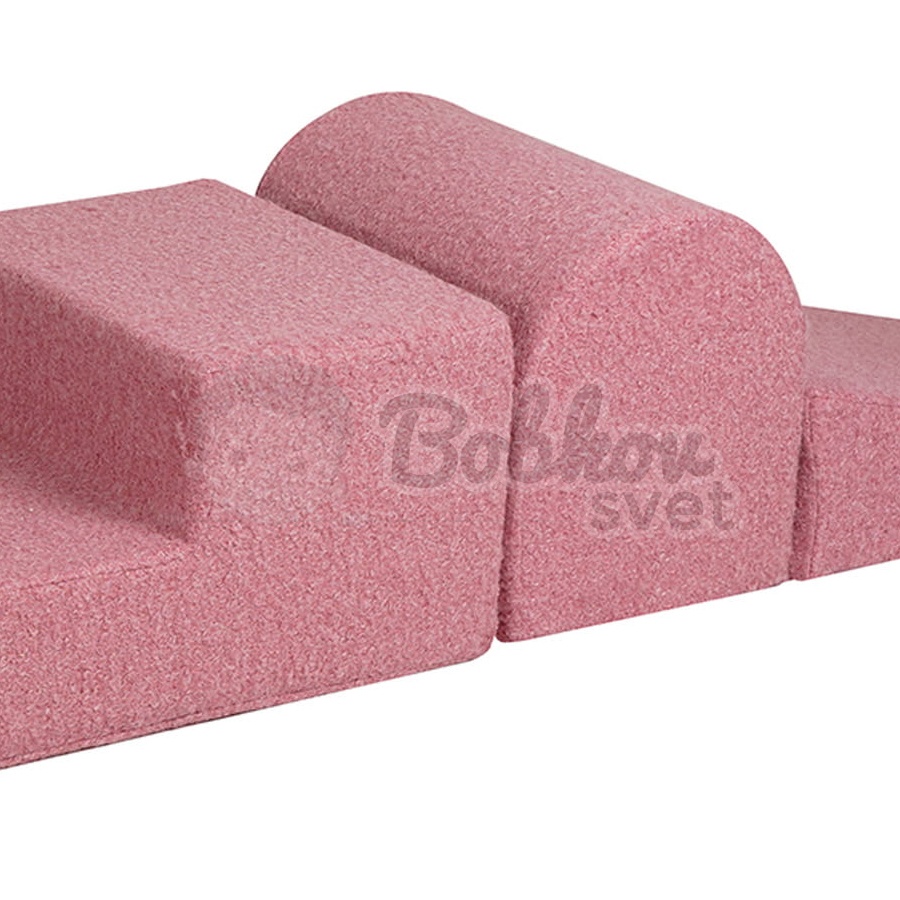 Penová hracia zostava / 3 bloky na cvičenie - BOUCLE farba Pink