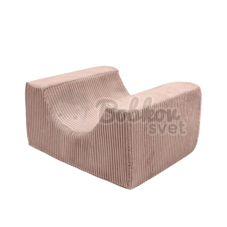 Penová hracia zostava BABY / 5 blokov na cvičenie - Corduroy Estetic PINK
