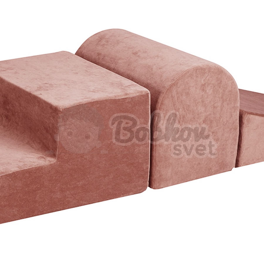 Penová hracia zostava / 3 bloky na cvičenie - farba hnedá