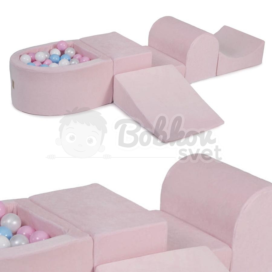 Bazénová hracia zostava Light pink + sada 100 guličiek - model KR1113
