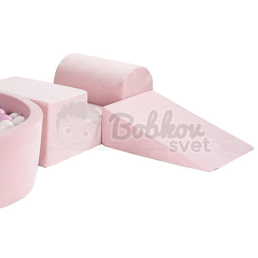 Penová hracia zostava so suchým bazénom MeowBaby® model KR3E s guličkami 200 ks
