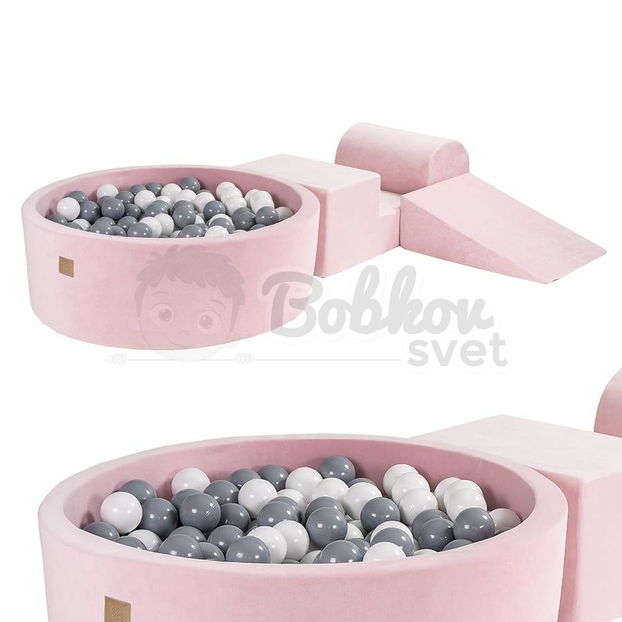 Penová hracia zostava so suchým bazénom MeowBaby® model KR3B s guličkami 200 ks
