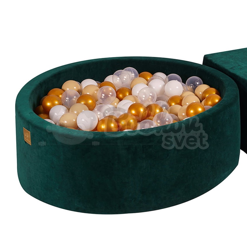 Penová hracia zostava so suchým bazénom model 7098 (green) s guličkami 200 ks