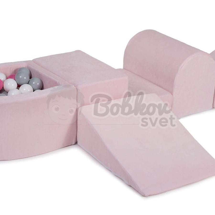 Bazénová hracia zostava Light pink + sada 100 guličiek - model KR1120