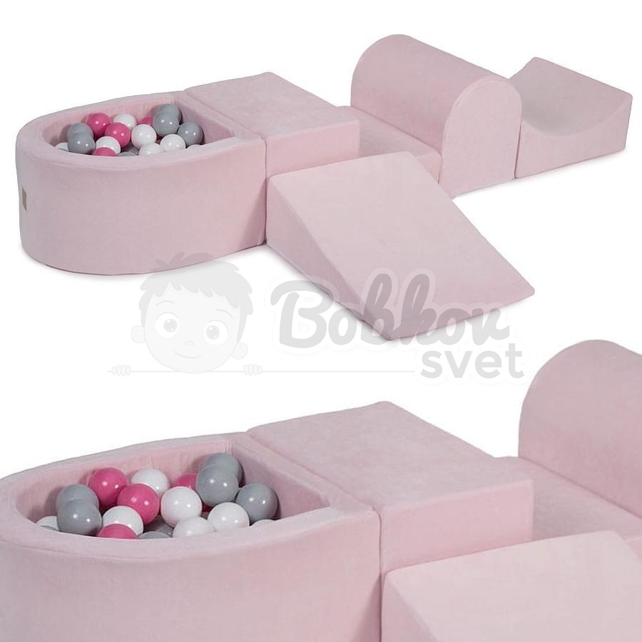 Bazénová hracia zostava Light pink + sada 100 guličiek - model KR1120