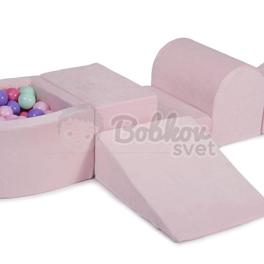 Bazénová hracia zostava Light pink + sada 100 guličiek - model KR1131