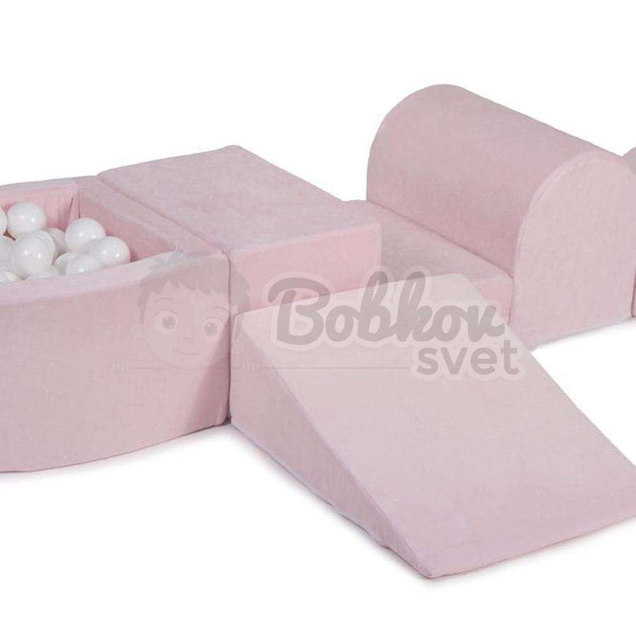 Bazénová hracia zostava Light pink + sada 100 guličiek - model KR1136