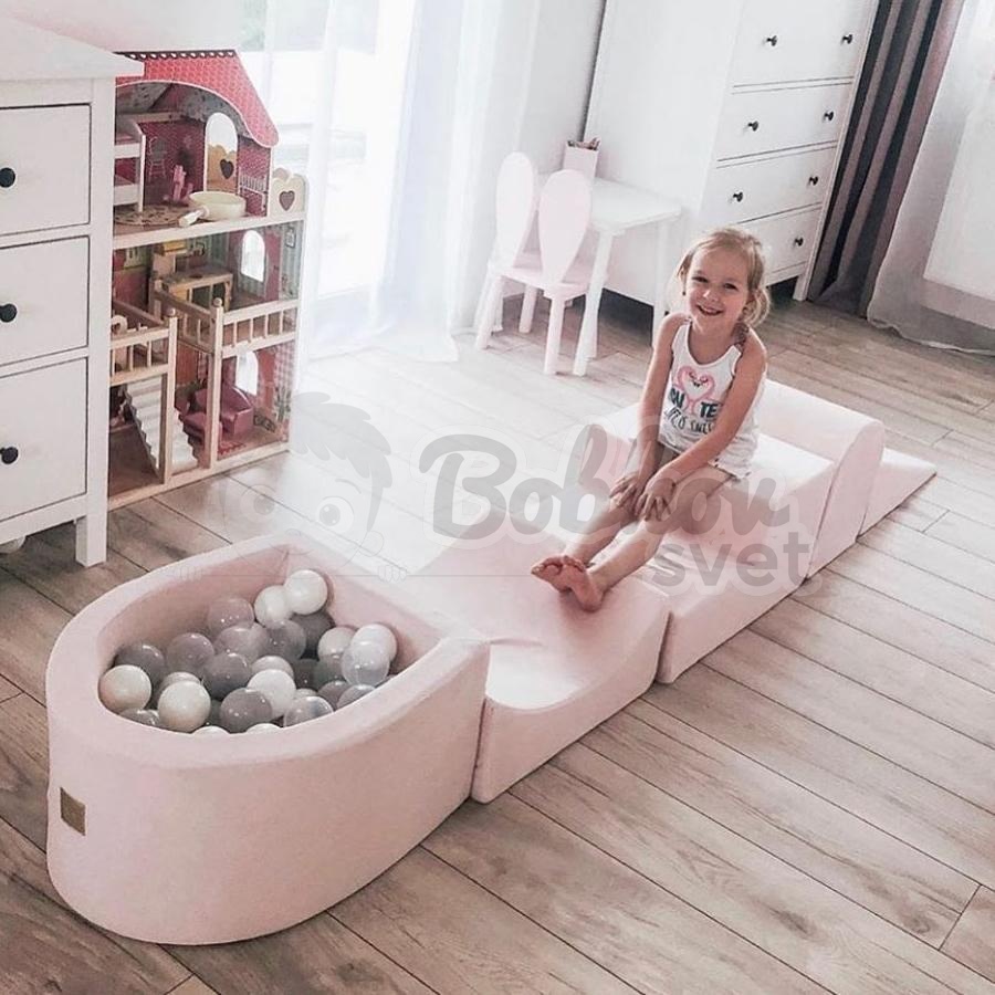 Bazénová hracia zostava Light pink + sada 100 guličiek - model KR1112PL