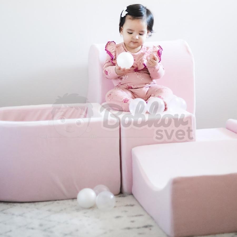 Bazénová hracia zostava Light pink + sada 100 guličiek - model KR1112PL