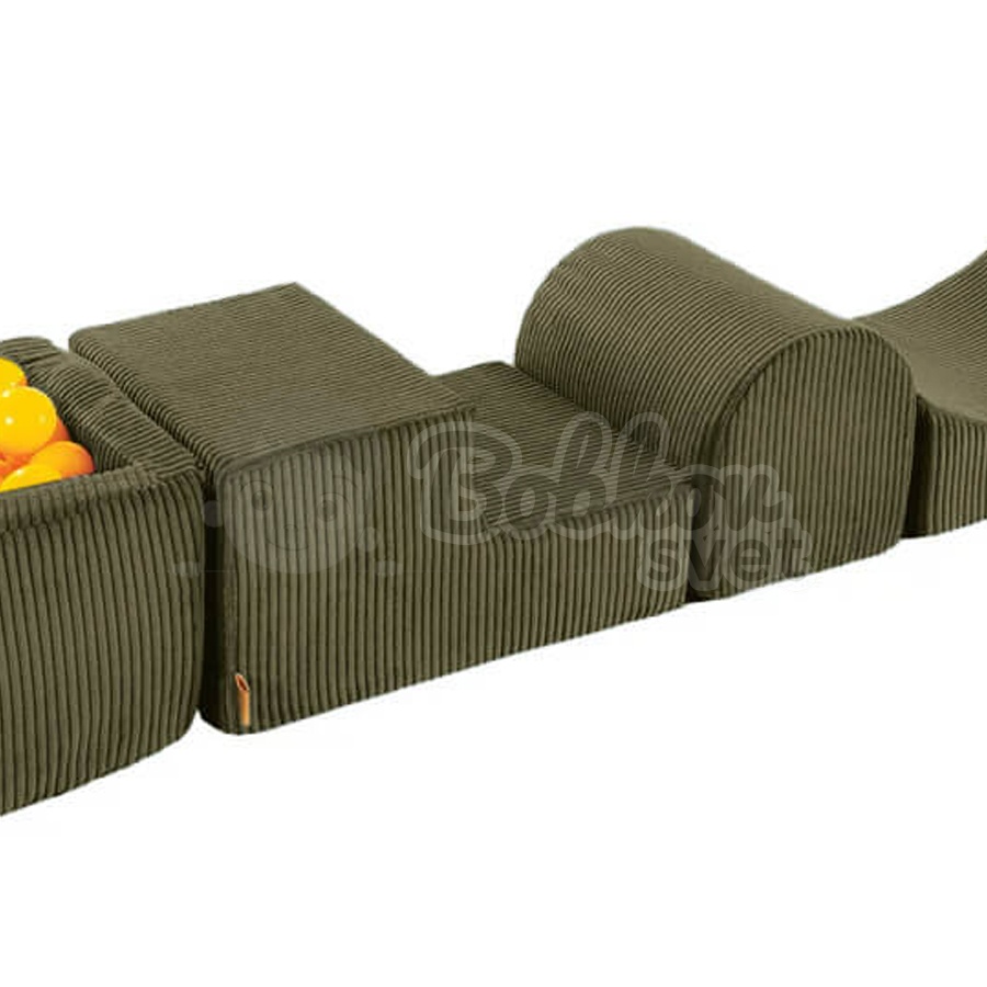 Bazénová hracia zostava Corduroy Estetic KHAKI + sada 100 guličiek - model KR01212