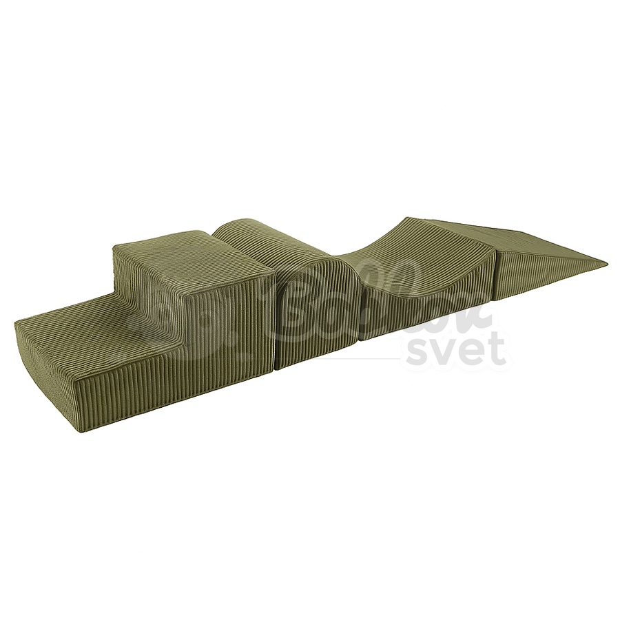 Bazénová hracia zostava Corduroy Estetic KHAKI + sada 100 guličiek - model KR01212