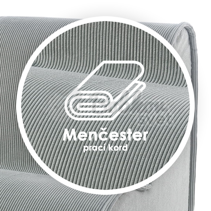 Detské kresielko do izby - SLIM menčester / Corduroy - GRAY