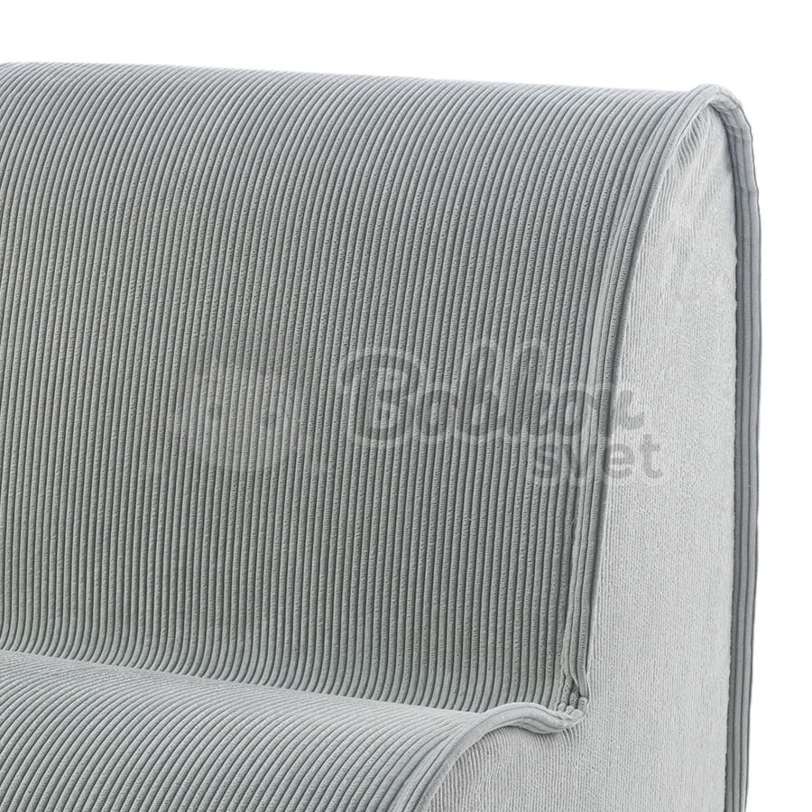 Detské kresielko do izby - SLIM menčester / Corduroy - GRAY