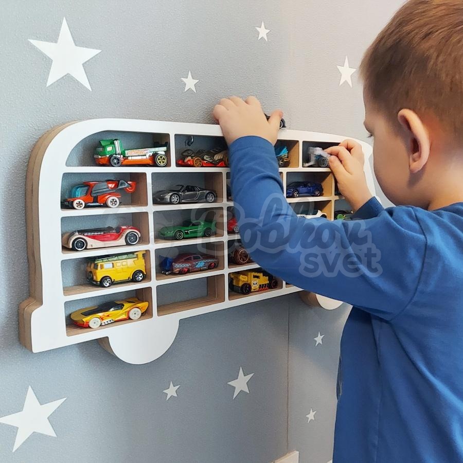 SMART organizér na malé autíčka / angličáky - model AUTOBUS