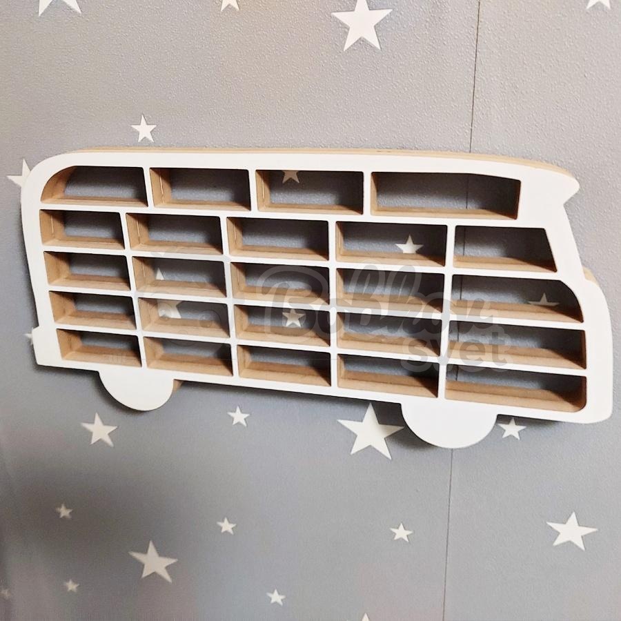 SMART organizér na malé autíčka / angličáky - model AUTOBUS