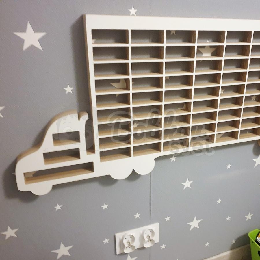 Veľký organizér na malé autíčka / angličáky - model TIR