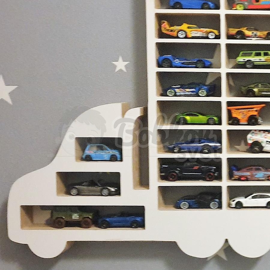 Veľký organizér na malé autíčka / angličáky - model TIR