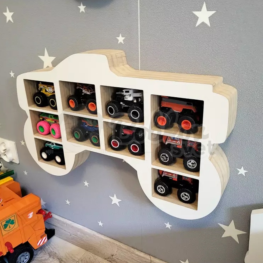 Organizér na MONSTER Truck autíčka / angličáky - model TRUCK M