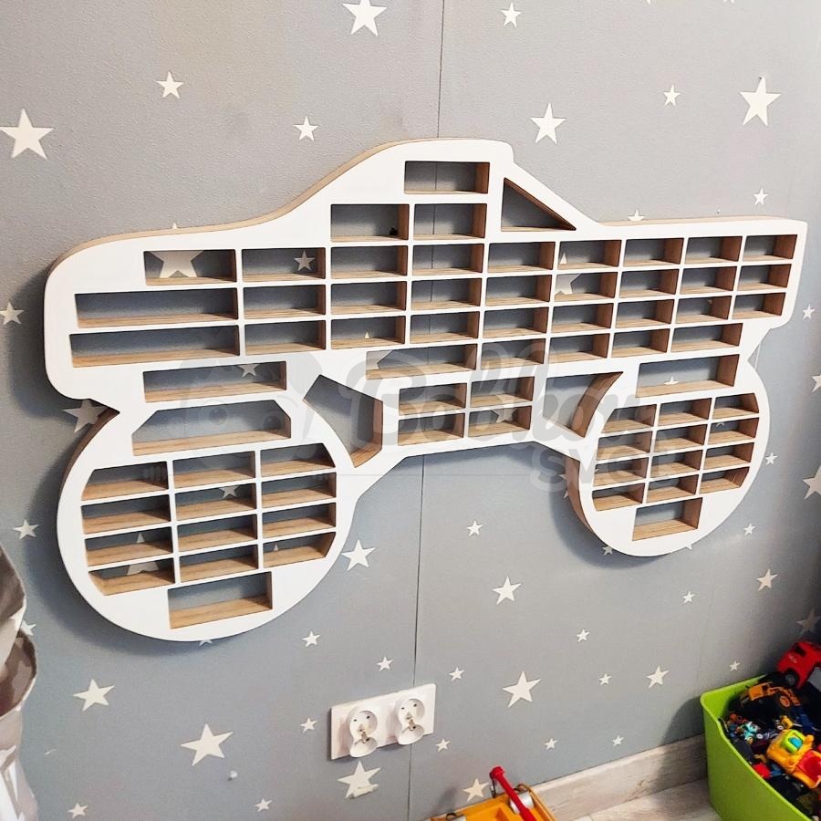 Veľký organizér na malé autíčka / angličáky - model MONSTER Truck