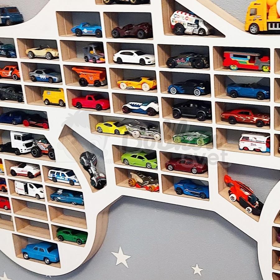 Veľký organizér na malé autíčka / angličáky - model MONSTER Truck