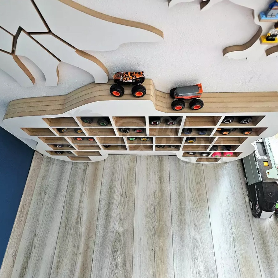 Veľký organizér na MONSTER Truck autíčka / angličáky - model TRUCK XL