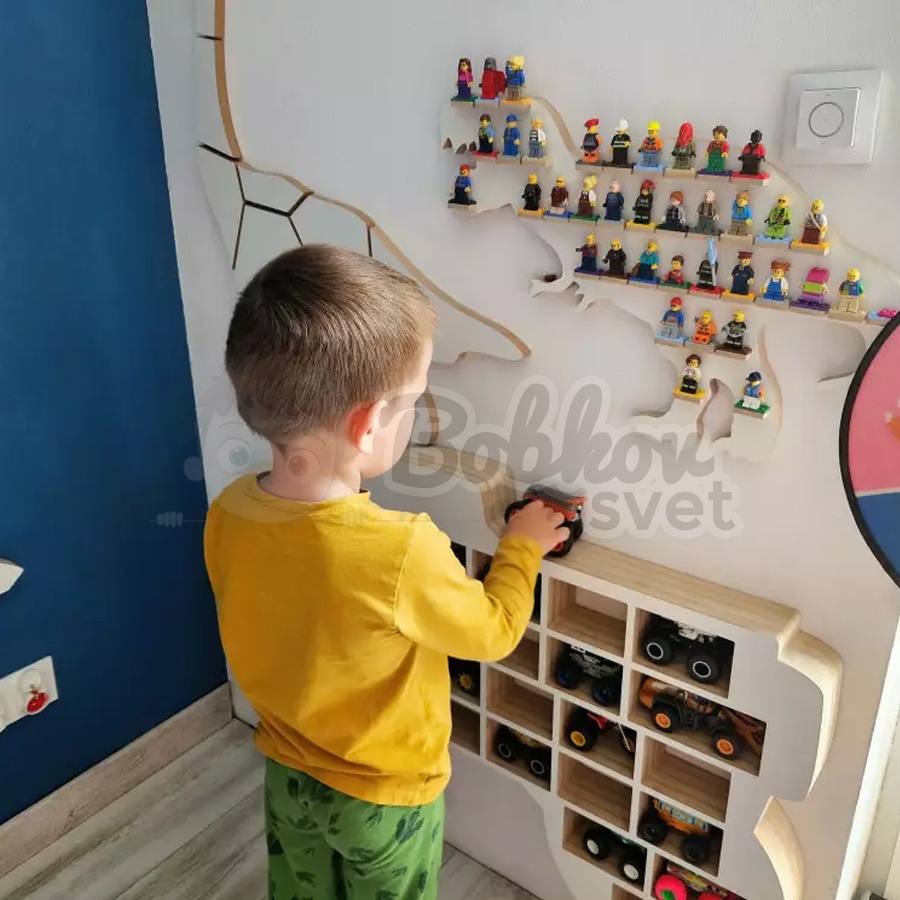 Veľký organizér na MONSTER Truck autíčka / angličáky - model TRUCK XL