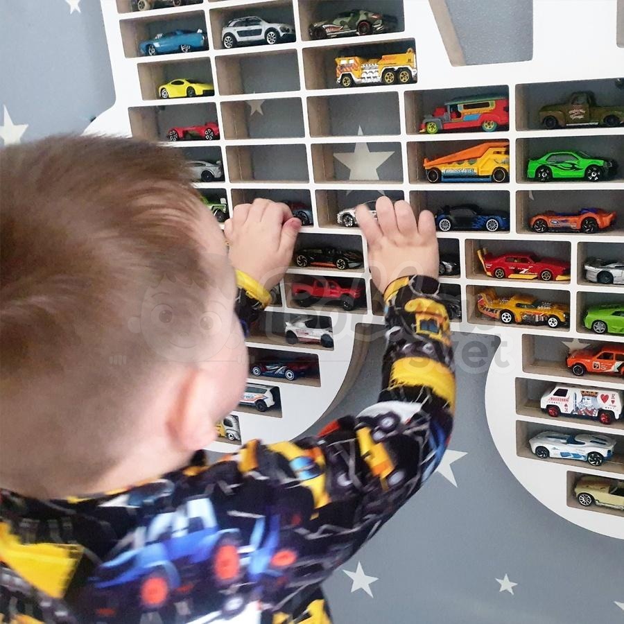 Veľký organizér na malé autíčka / angličáky - model TRAKTOR