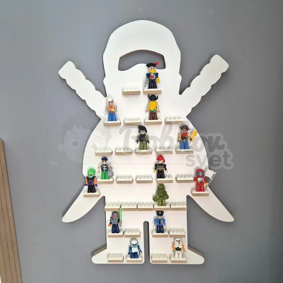 Organizér na LEGO postavičky / figúrky - NINJA white