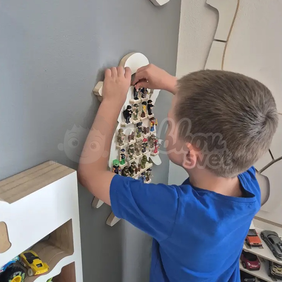 Organizér na LEGO postavičky / figúrky - NINJA white